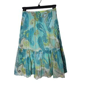 My Michelle Junior Butterfly Paisley Pull On Skirt Size 7 Y2K Fairy Boho Stretch